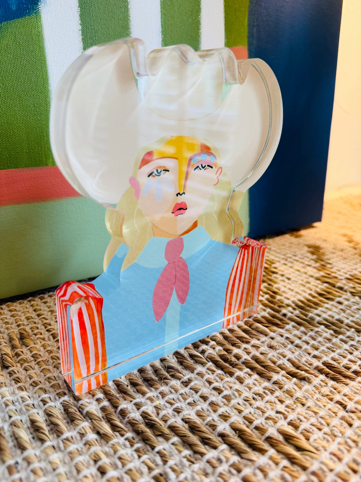 Acrylic Cowgirl Tan Hat