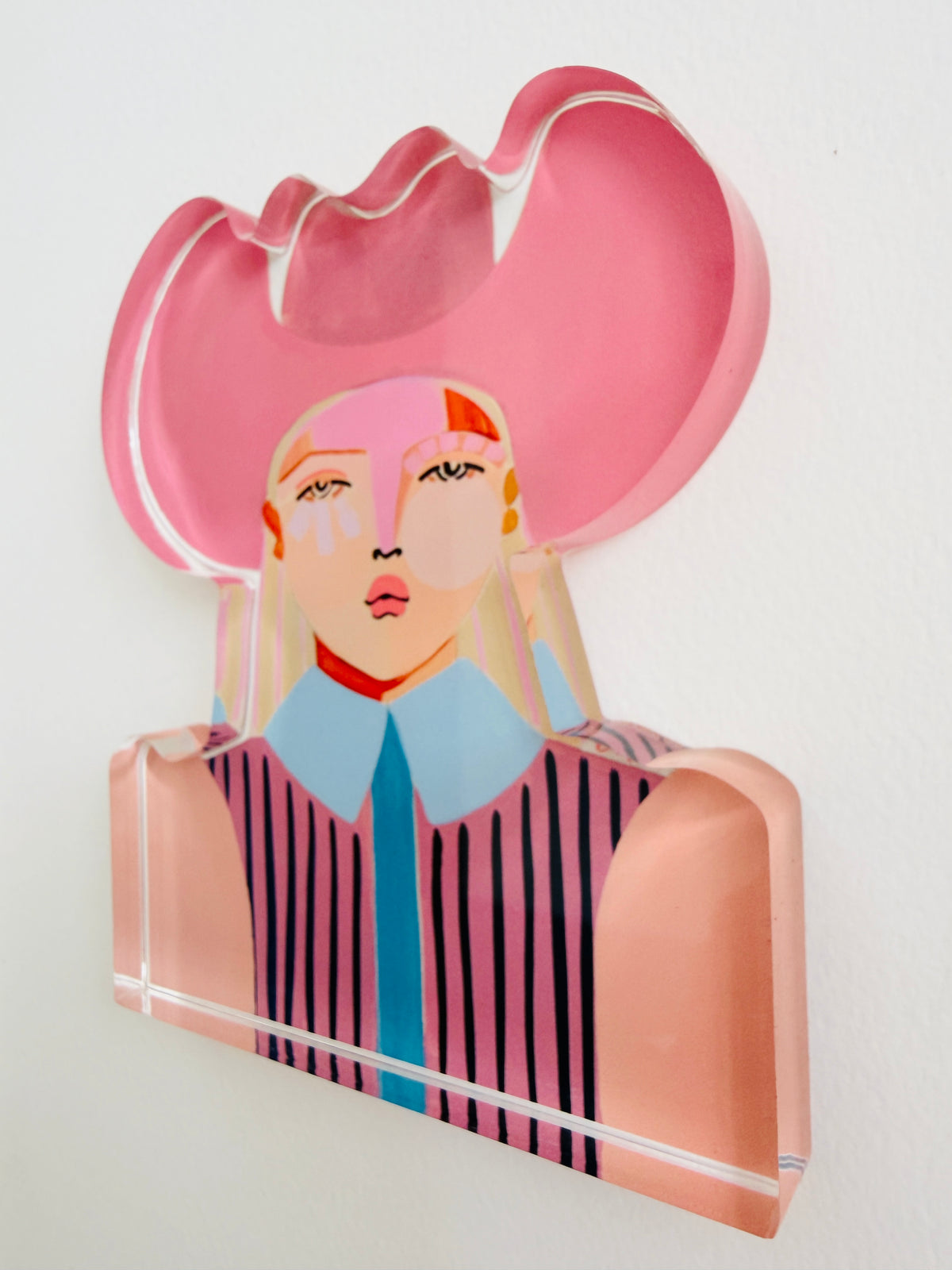 Willa Cowgirl Lucite Art Cutout