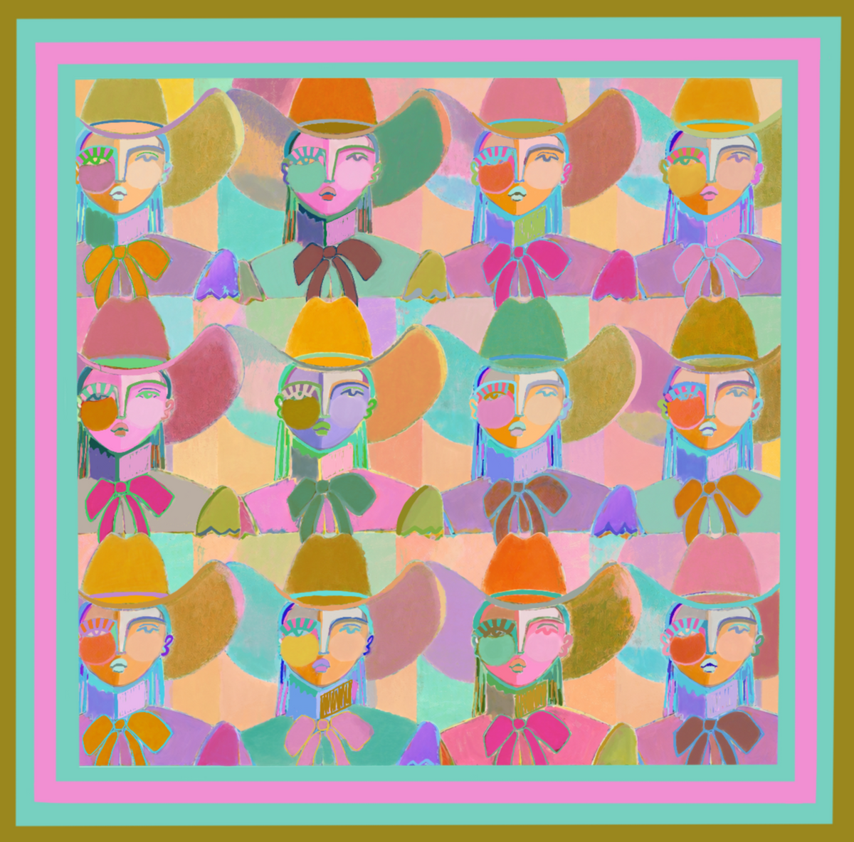 Rainbow Cowgirl Scarf