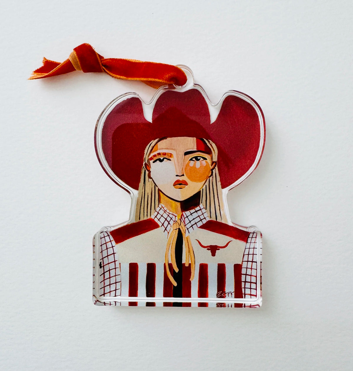 UT Cowgirl Ornament