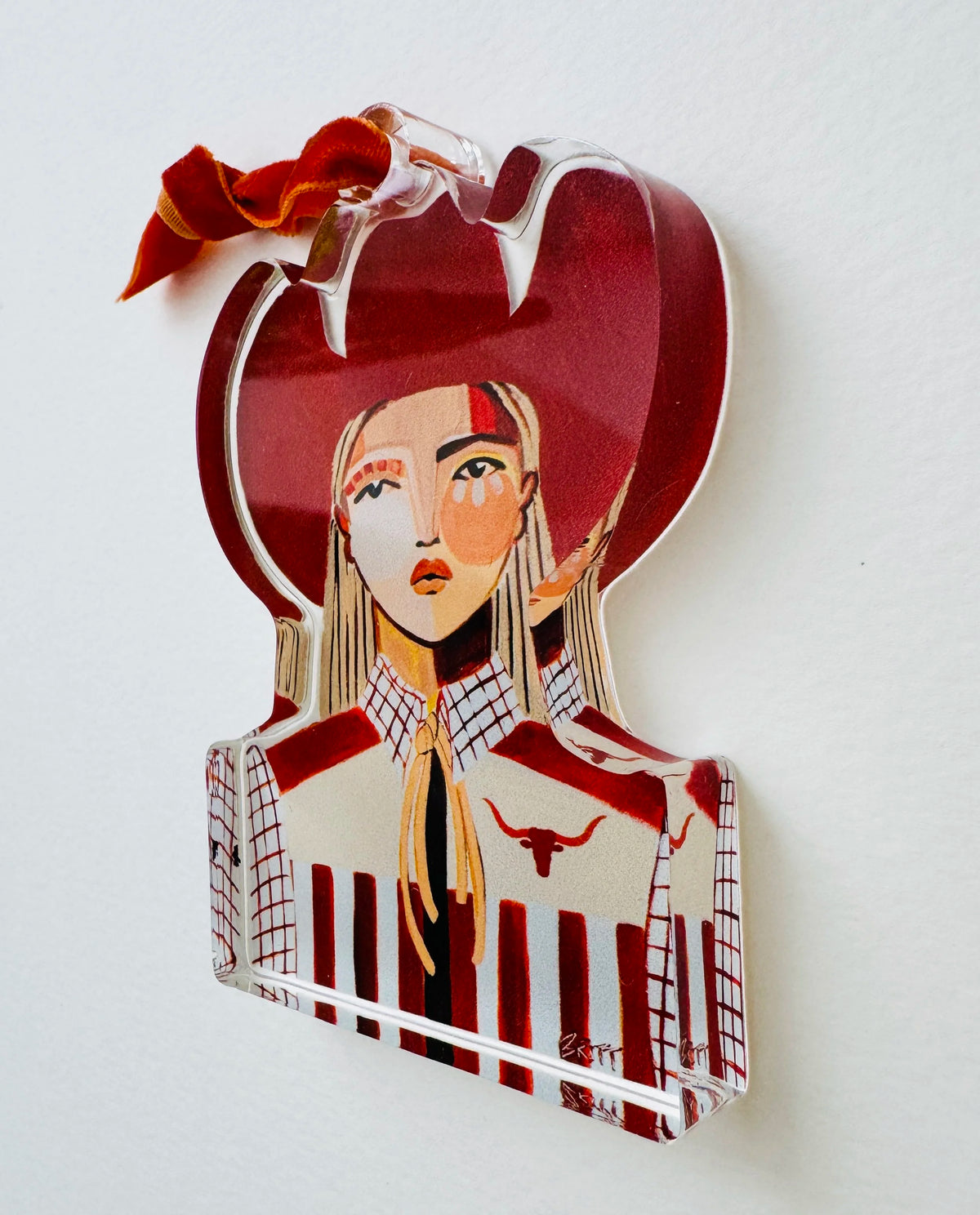UT Cowgirl Ornament