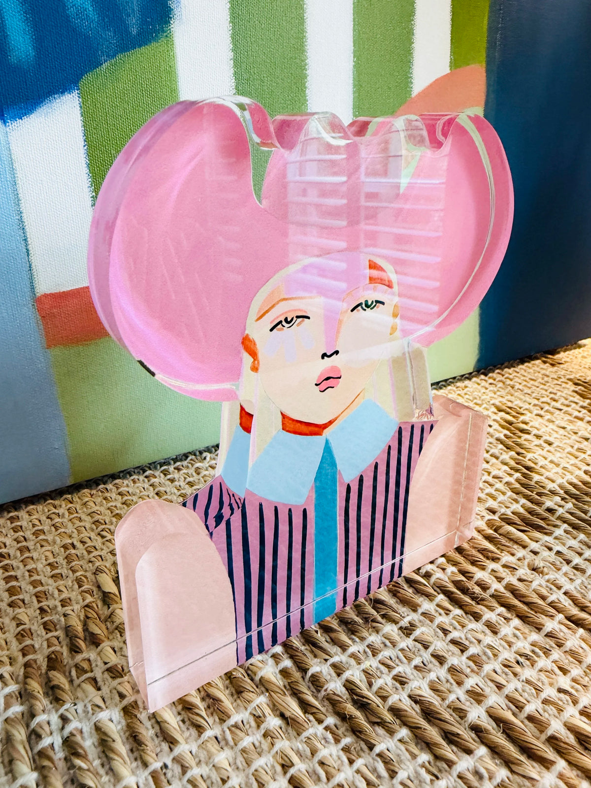 Acrylic Cowgirl Pink Hat