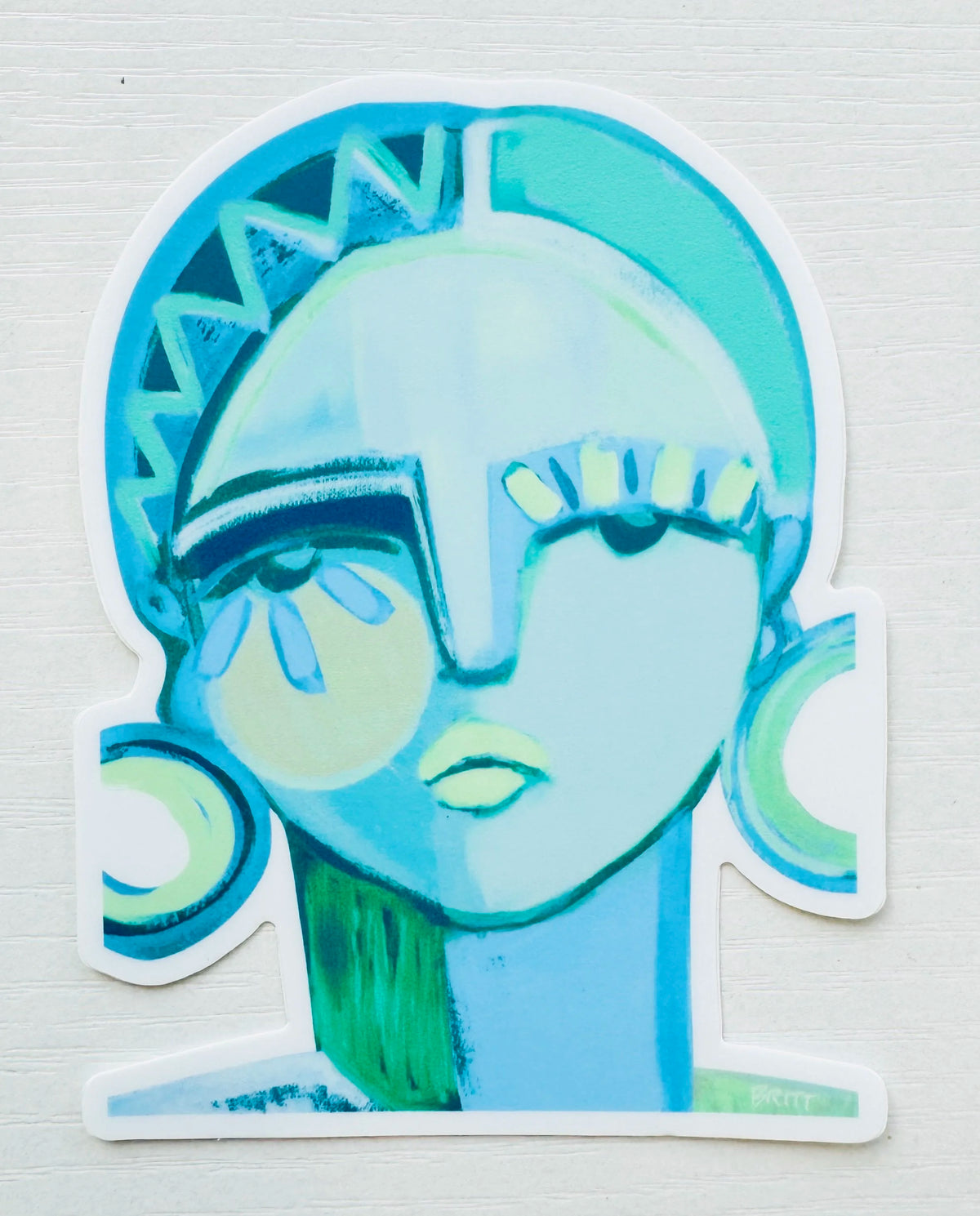Premium Lady Stickers (sea foam)