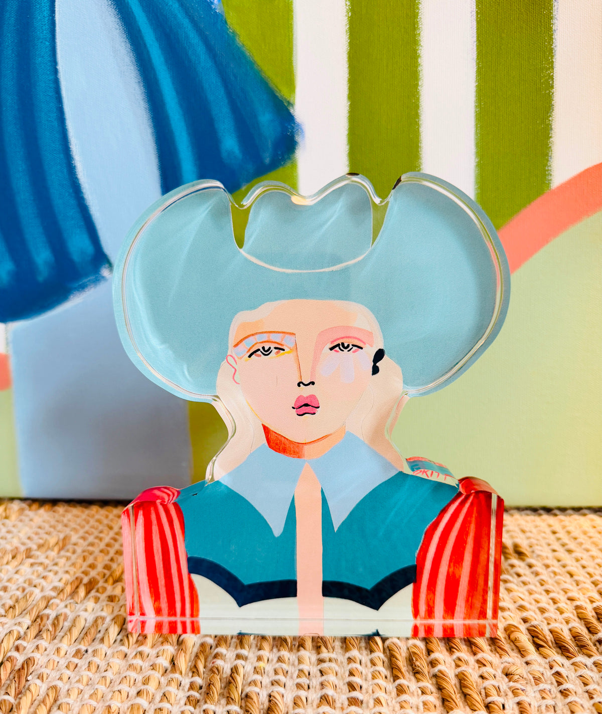 Harper Cowgirl Lucite Art Cutout